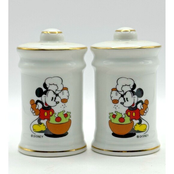 Vintage Salt & Pepper Shakers Walt Disney Mickey and Minnie Mouse Japan - Picture 1 of 8